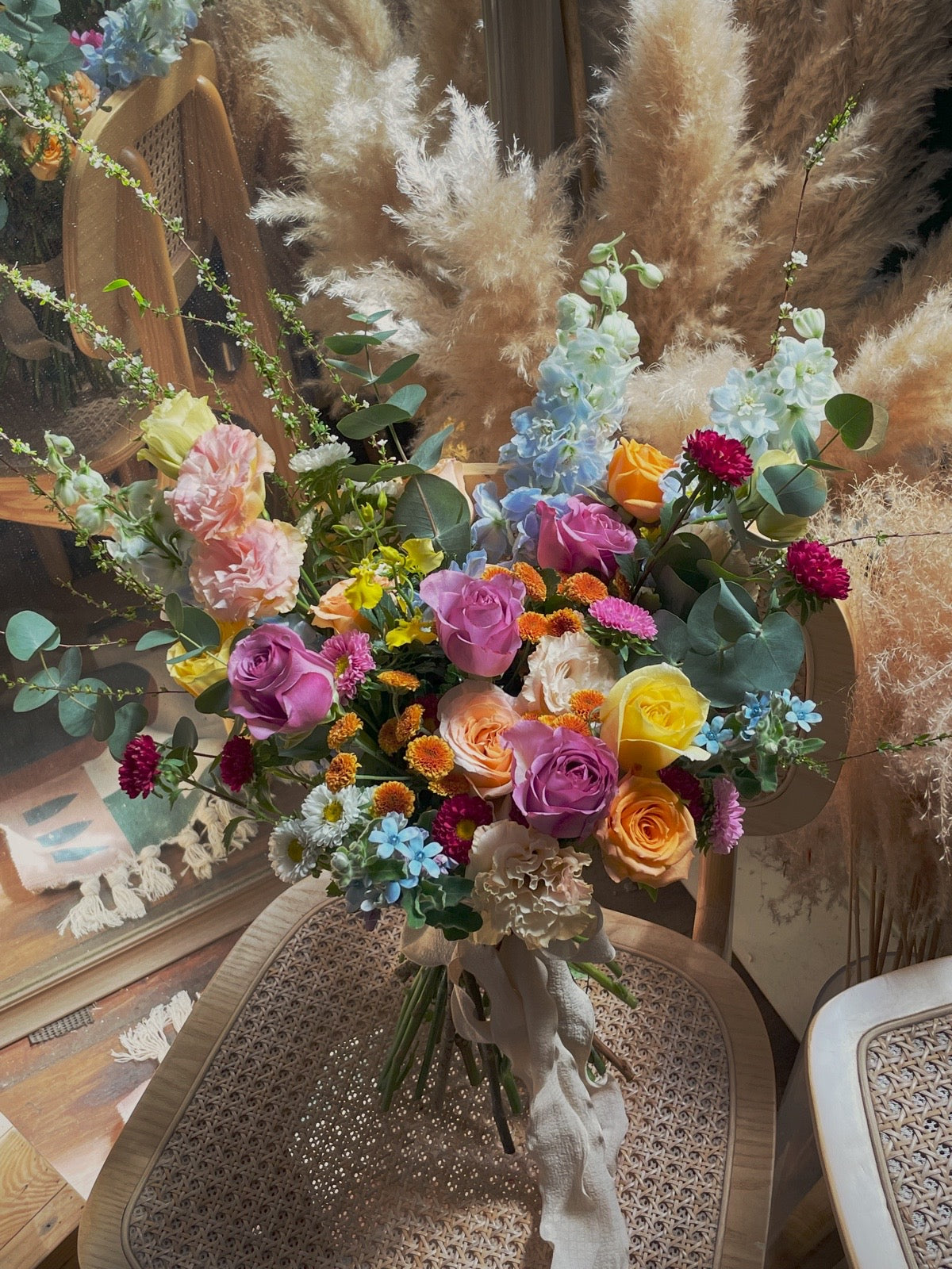 Colorful Garden Bridal Bouquet