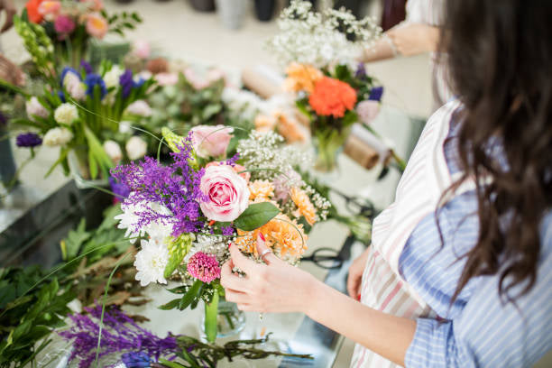 Private Workshop K style hand tied bouquet